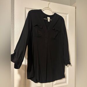 H&M Black Shirt Dress